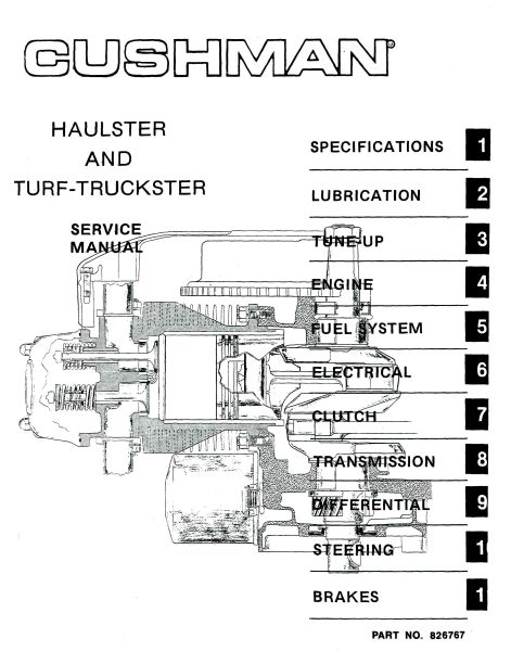 1980 cushman truckster service manual